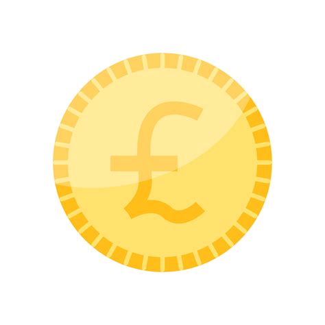 Pound sterling currency symbol coin. 11255669 Vector Art at Vecteezy