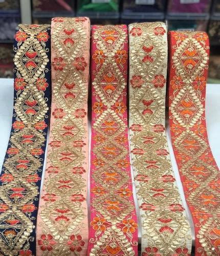 Golden Embroidery Gota Lace at Best Price in Surat | Shri Mateshwari Lace