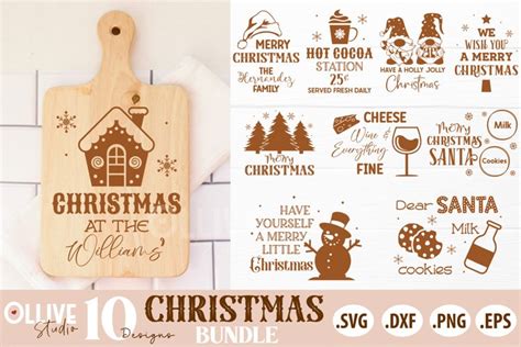 Cutting Board Christmas Quotes SVG Bundle Vol. 2