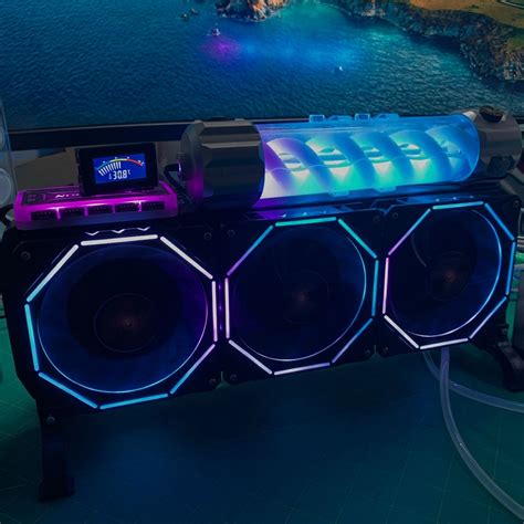 Water cooler with RGB light & remote, Computers & Tech, Parts ...