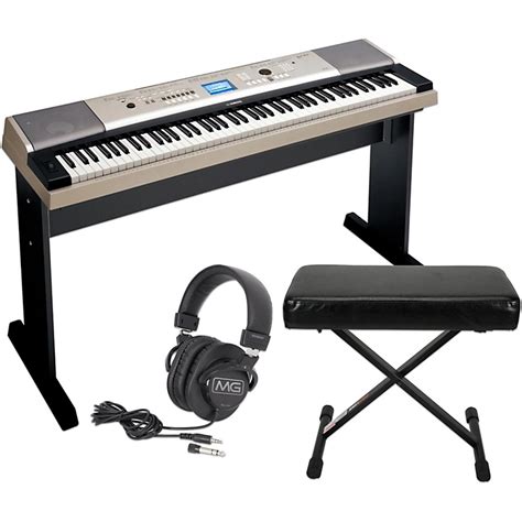 Yamaha YPG-535 88-Key Portable Grand Piano Keyboard with Bench and Headphones | Music123