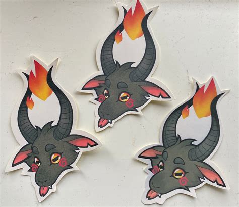 Baby Baphomet Stickers - Etsy