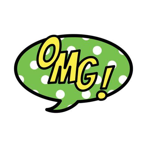 Omg sticker - Transparent PNG & SVG vector file