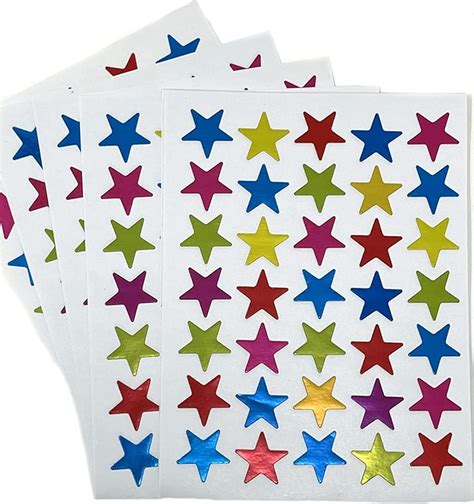 Kids B Crafty Star Stickers for Reward Chart, Star Stickers for Children, Small Star Stickers ...