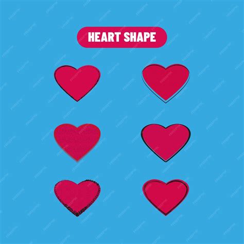 Premium Vector | Heart shapes pack vector