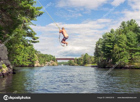 Rope Swing Lake — Stock Photo © scottshoots #266402818