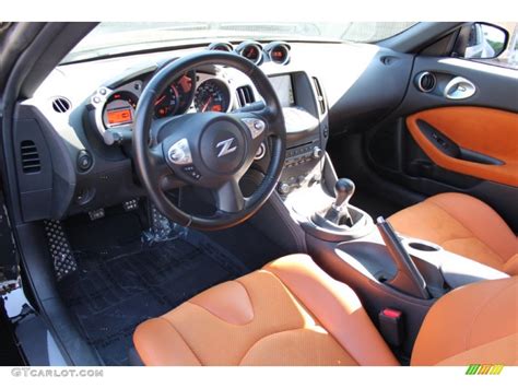 Persimmon Leather Interior 2010 Nissan 370Z Sport Touring Coupe Photo #55471433 | GTCarLot.com