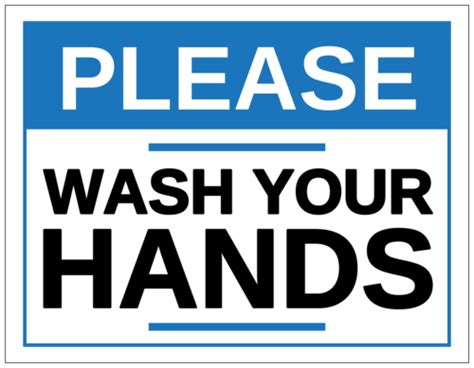 "Please Wash Your Hands" Sign - OnlineLabels