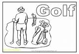 Golf Course Coloring Page sketch template