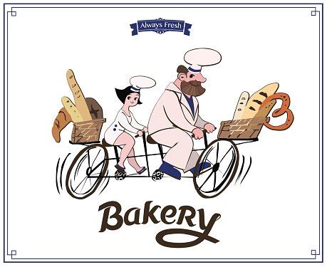 Illustrated Logo For Family Bakery Stock Clipart | Royalty-Free | FreeImages