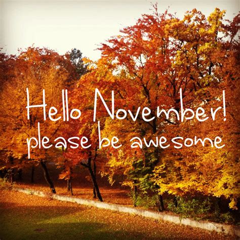 Hello November, Please Be Awesome Pictures, Photos, and Images for ...