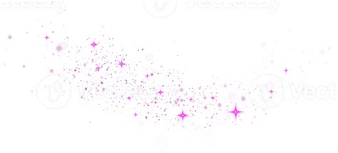 Abstract pink glitter wave illustration. Pink star dust sparkle ...