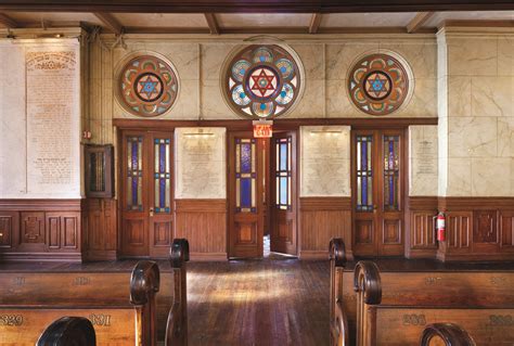 The doors into the main sanctuary of the historic Eldridge Street Synagogue, home of the Museum ...