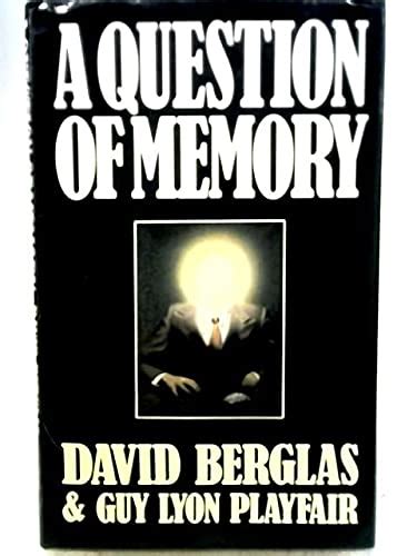 A Question of Memory: Berglas, David, Playfair, Guy Lyon: 9780224025577: Amazon.com: Books