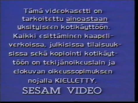 Sesam Video (Warning Screen) - Audiovisual Identity Database