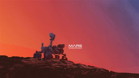 Perseverance Rover on Mars (Gradient Illustration) – NASA Mars Exploration