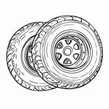 Tires Coloring Pages 4 sketch template