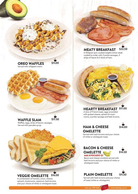 Denny’s Menu - Restaurant Dining | Denny’s New Zealand