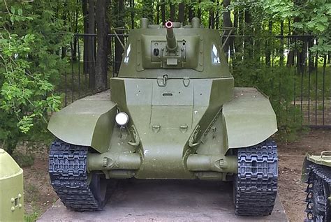 BT-7 m1937 Soviet WW2 Tank Central Museum of the Great Patriotic War Museum 1941 - 1945 Park ...