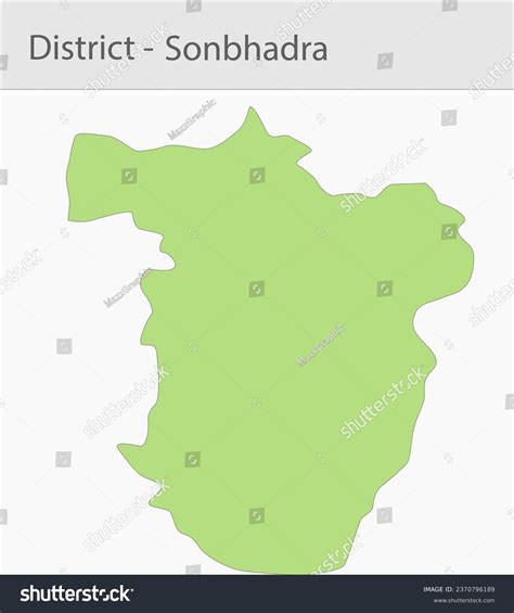 Sonbhadra Map Vector Sonbhadra District Map Stock Vector (Royalty Free ...