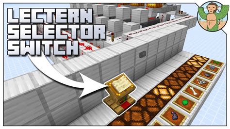 Lectern Switch 1.14 Redstone Tutorial - YouTube