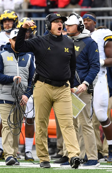 19 pictures of Jim Harbaugh’s epic meltdown after Ohio State beat ...