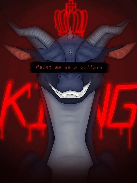 "Paint me as a villain | Darkstalker Wings of Fire" Poster by press-st ...