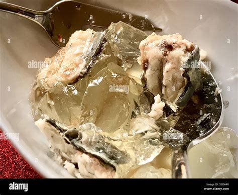 A lovely dish of jellied eels Stock Photo - Alamy