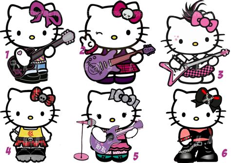 HELLO KITTY STICKERS WALL DECO DECAL HARD ROCK PUNK lot hkS | eBay | Hello kitty clipart, Hello ...