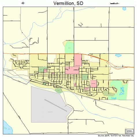 Vermillion South Dakota Street Map 4666700