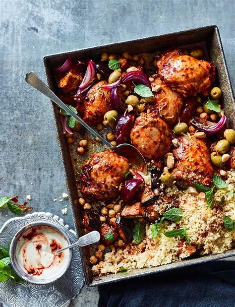 Harissa chicken traybake recipe | Sainsbury`s Magazine