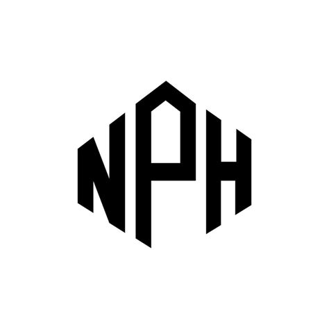 NPH letter logo design with polygon shape. NPH polygon and cube shape logo design. NPH hexagon ...