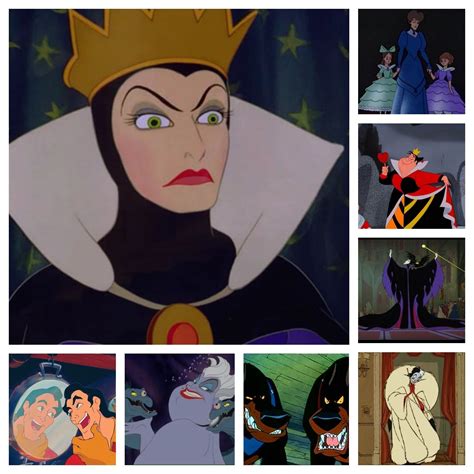 Evil Queen, Lady Tremaine, Anastasia, Drizella, Queen of Hearts, Maleficent, Cruella de Vil ...