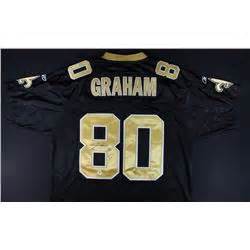 Jimmy Graham Signed Saints Jersey Inscribed "Who Dat!" (GA COA)