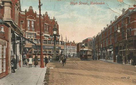 Old Postcard - High Street Harlesden Old Postcards, Past, Ireland, Alley, Street View, London ...