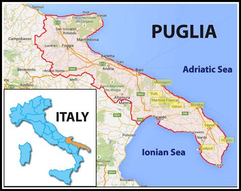 Puglia Map | WOW! Travel Small Group Travel