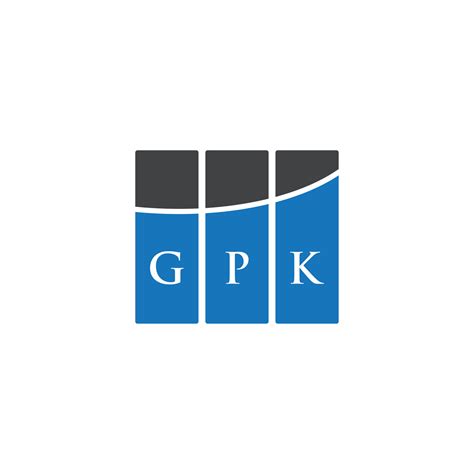 GPK letter logo design on WHITE background. GPK creative initials ...