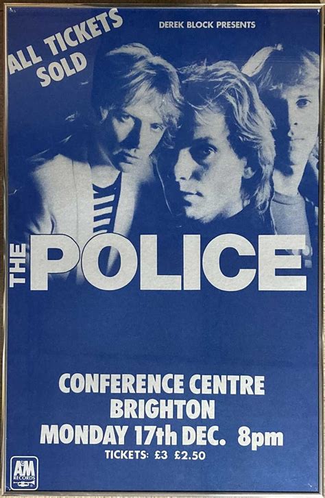 Lot 322 - THE POLICE 1979 CONCERT POSTER.