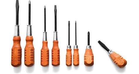 Wood Handled Screwdriver Set of 8 | Wood handle, Screwdriver set, Screwdriver