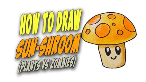 How To Draw Sun-shroom (Plants vs. Zombies) – Mr. Cute Cartoon Drawing Club - YouTube