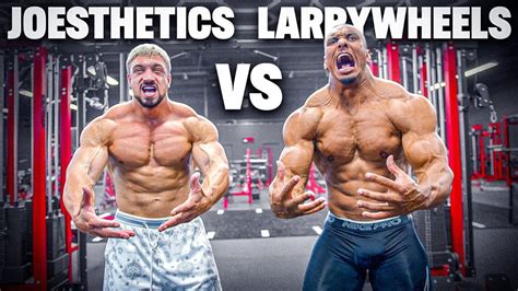 JOESTHETICS vs LARRYWHEELS Bodybuilding Workout! - YouTube