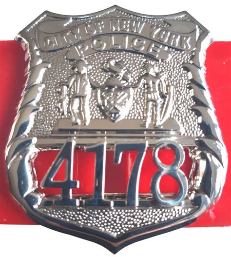 N.Y.P.D. POLICE OFFICER BADGE 4178 POLICEBADGE.EU