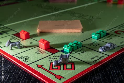 Passing Go on a Monopoly Board during a game Stock Photo | Adobe Stock