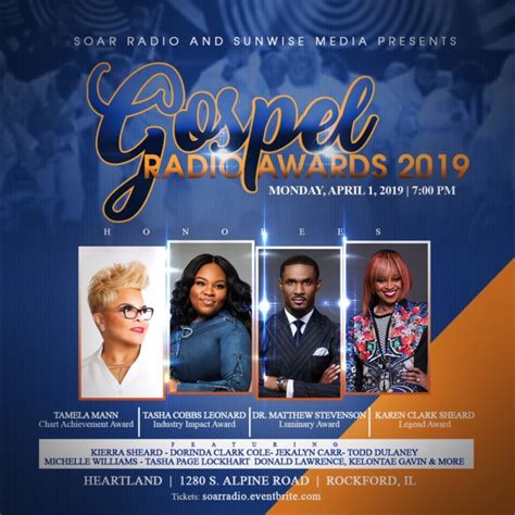 2019 SOAR Radio Gospel Music Awards Date Set – GospelFlava.com