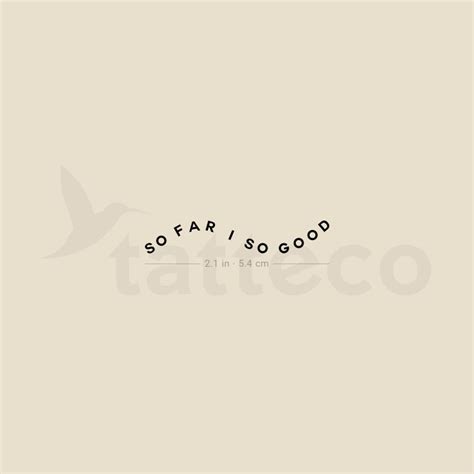 So Far So Good Temporary Tattoo - Set of 3 – Tatteco