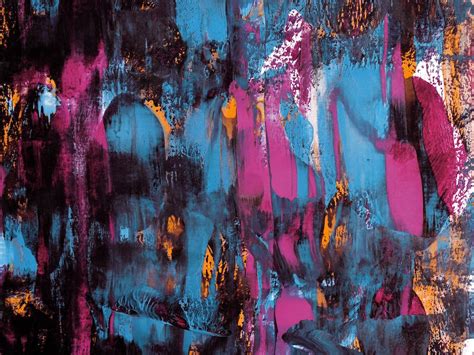 Blue, Purple, And Black Abstract Painting · Free Stock Photo