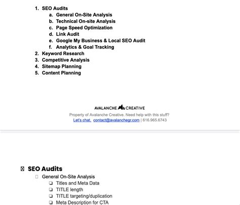 How to Perform an SEO Audit | Avalanche Creative