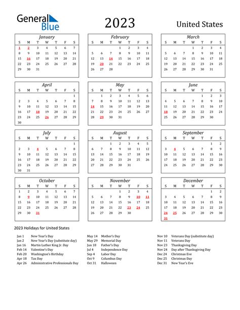 Free 2023 Calendar Printable With Holidays - Time and Date Calendar 2023 Canada