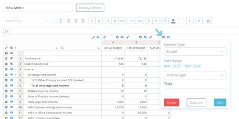 Quickbooks Budget Template