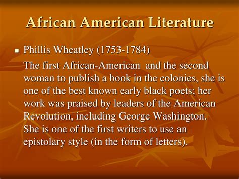 PPT - African American Literature PowerPoint Presentation, free ...